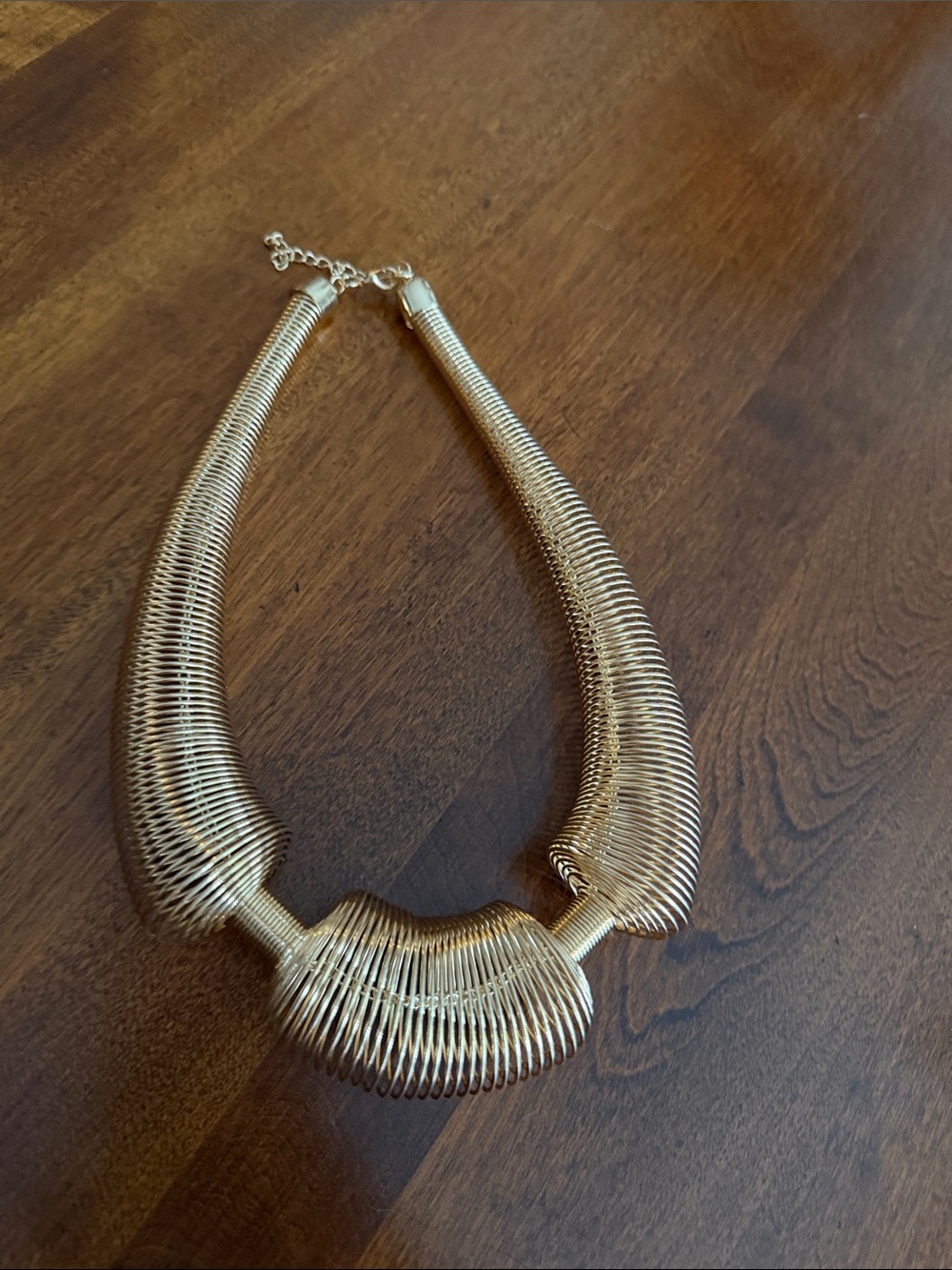 Gold Statement Coil Necklace - Women Jewelry